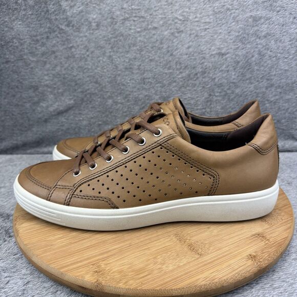 ECCO Shoes Mens Size 11 Brown Leather Low Top Walking Sneakers 430864-02283 main image 8